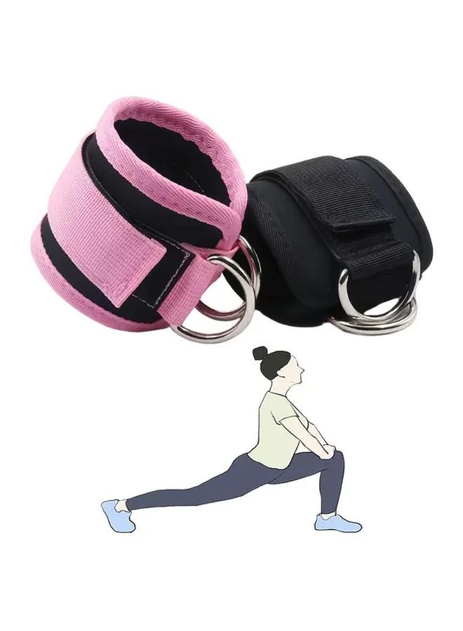 Black Ankle Strap For Leg And Hip Resistance Training Durable Comfortable Home Gym Workout Gear - Image 3